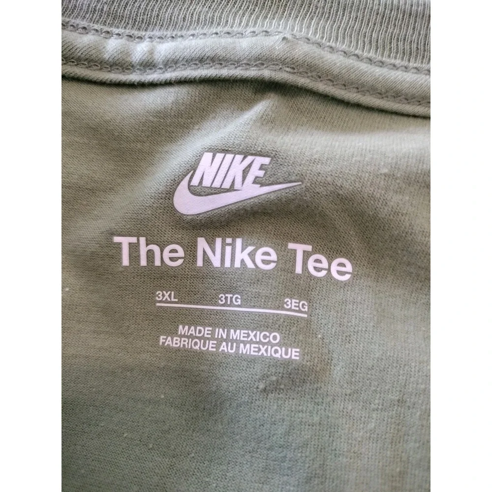 NWT Nike Sportswear Club Men's Long Sleeve T-Shirt 3XL Oil‎ Green AR5193-386